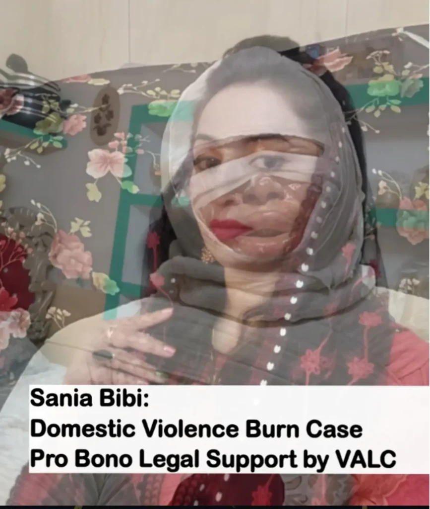 Vertias Associates and Legal Consultants (VALC), Domestic Violence and burn Case
